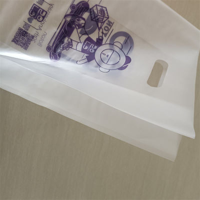 Saco de manuseio transparente Hdpe Saco de plástico de corte a óleo