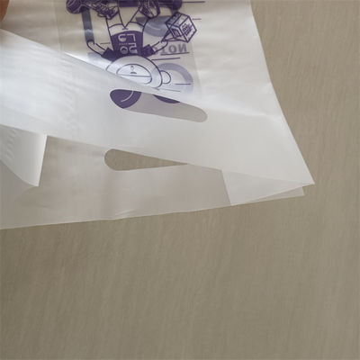 Saco de manuseio transparente Hdpe Saco de plástico de corte a óleo