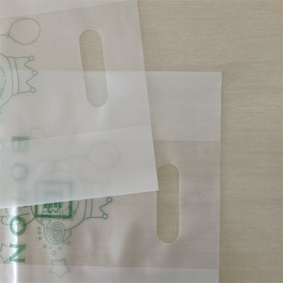 Saco de manuseio transparente Hdpe Saco de plástico de corte a óleo