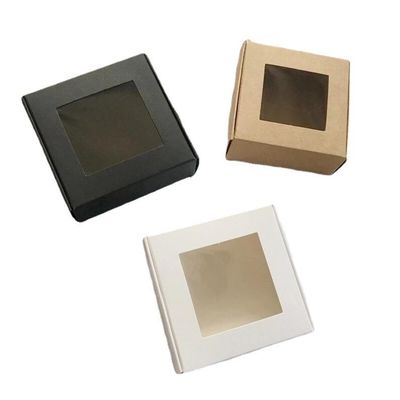Quadrado Transparente Papel de Artesanato Acessório Cartão Branco Presente Regalo Estampagem Direta e Quente