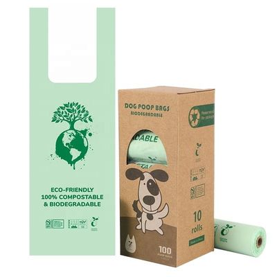 PBAT PLA Corn Starch Vest Style Bag para resíduos compostáveis em ambientes assépticos