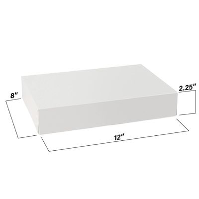 Produção Anual Caixa de bolos embalada em cartão branco mais larga para produtos domésticos