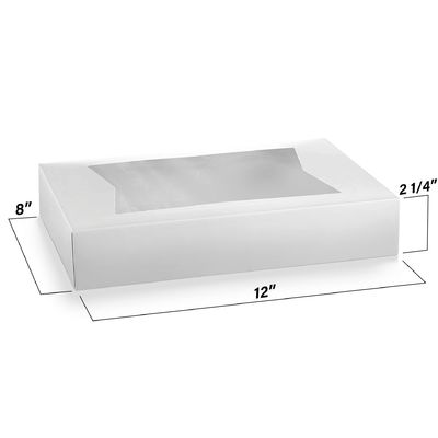 Caixas de bolos Kraft personalizadas de 12x8x2.25 polegadas para embalagens ecológicas