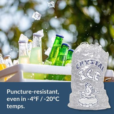 Frigorífico plástico Cubo de gelo Saco de plástico personalizado Durável Reutilizável Mercantile 10 Lb Sacos