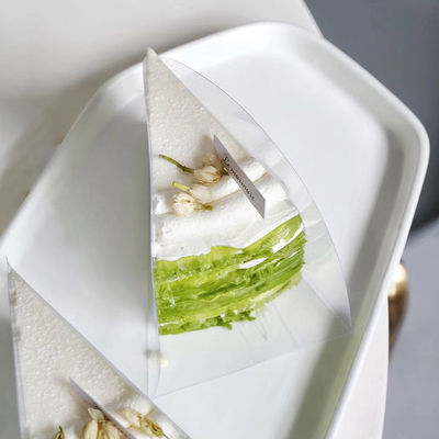 Material de película PET de nível alimentar Caixa de bolo de pão transparente para pastelaria de casamento pequena