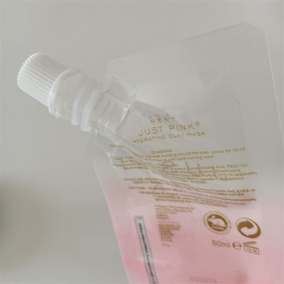 Embalagem cosmética com tampa redonda, biodegradável, sacola de gás e marca personalizada