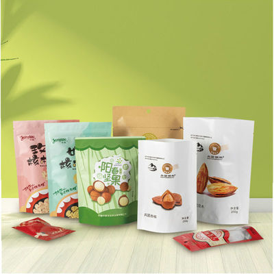 Material de qualidade alimentar Sacos de embalagem de alimentos personalizados em vários estilos, tamanhos e cores