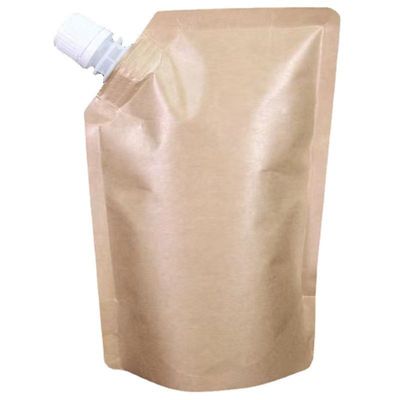 Bolsa de escova para creme cosmético líquido papel kraft plástico material laminante
