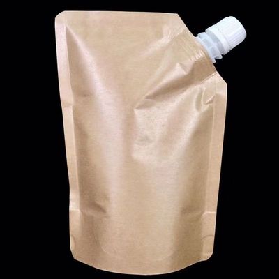 Bolsa de escova para creme cosmético líquido papel kraft plástico material laminante