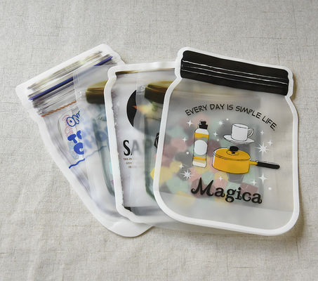 Sacos Mylar de cor personalizada para armazenamento de alimentos Sacos Ziplock Saco de embalagem de forma especial