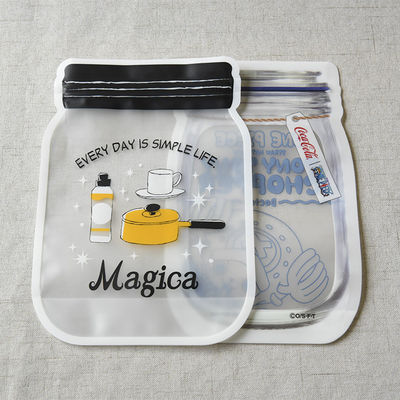 Sacos Mylar de cor personalizada para armazenamento de alimentos Sacos Ziplock Saco de embalagem de forma especial