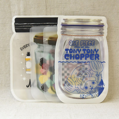 Sacos Mylar de cor personalizada para armazenamento de alimentos Sacos Ziplock Saco de embalagem de forma especial