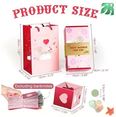 Elegante Caixas de Embalagem de Papel Custom Boutique Presentes de Natal Scrapbook Surpresa Bomba
