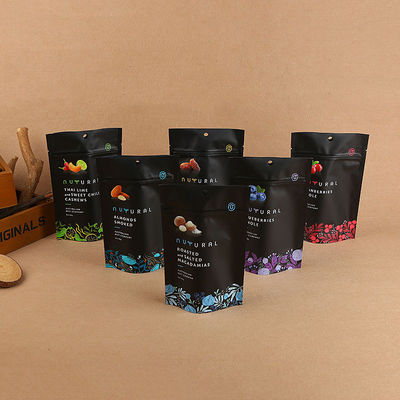 Pedidos personalizados aceites Sacos de embalagem de alimentos auto-sustentáveis para frutas secas e nozes