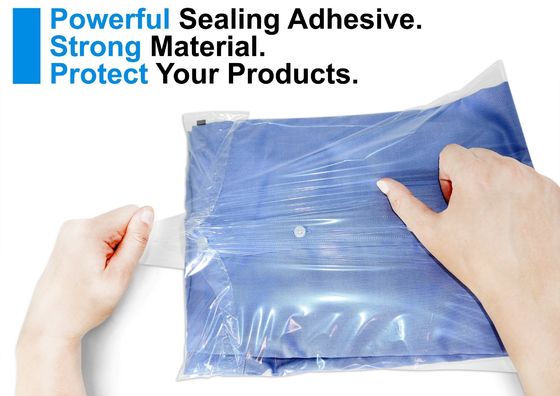 Logotipo personalizado Impresso Bolsas de plástico transparente Ziplock para Hoodies Embalagem ecológica