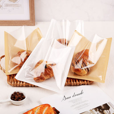Cartão Kraft Pão e Snack Selo de papel à prova de óleo Sandwich Torrada de Forno Saco de embalagem 2023
