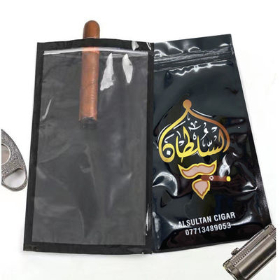 Gravnre Impressão Stand Up Pouch Custom Zip Lock Sacos de cigarros para hidratar cigarros