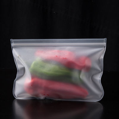 Saco de armazenamento de alimentos de silicone à prova de vazamento reutilizável com tampão de fecho e design auto-selado