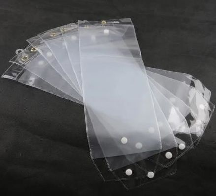 Embalagem de plástico transparente de PVC para extensão de cabelo com logotipo personalizado para cosméticos
