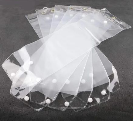 Embalagem de plástico transparente de PVC para extensão de cabelo com logotipo personalizado para cosméticos