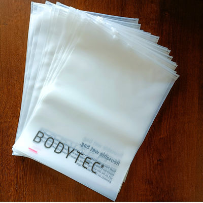 Saco holográfico Mylar para embalagens de vestuário transparentes, de estrutura de material PE
