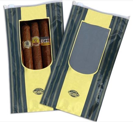 Bolsa de Zip Sigari de plástico hidratante de auto-selagem de espessura personalizada para 2023 chegadas