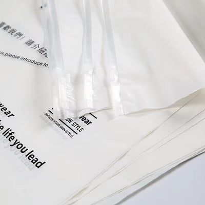 Saco de plástico não escorregadio de fundo branco transparente com fecho