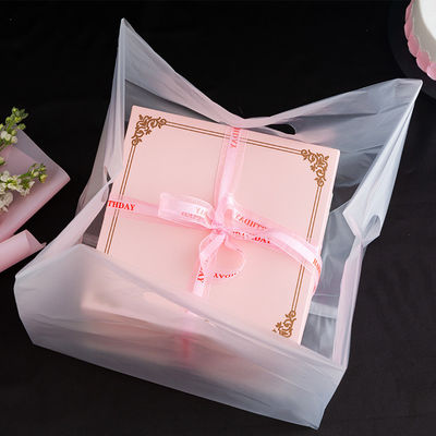 Estrutura do material de plástico Tamanho personalizado Saco Tote aceito para embalagens de salada