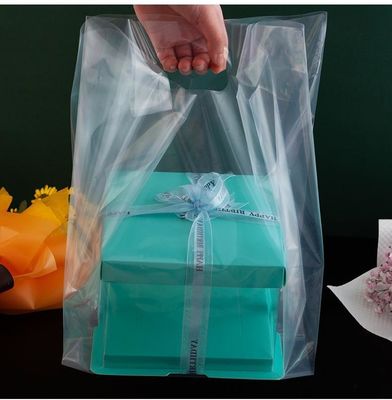 Estrutura do material de plástico Tamanho personalizado Saco Tote aceito para embalagens de salada