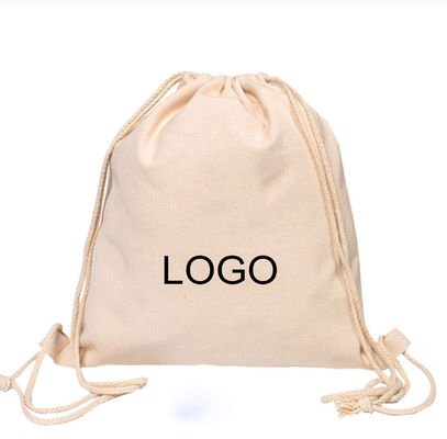 Logotipo personalizado de cordas de algodão cordas de algodão saco desportivo de cordas para roupas