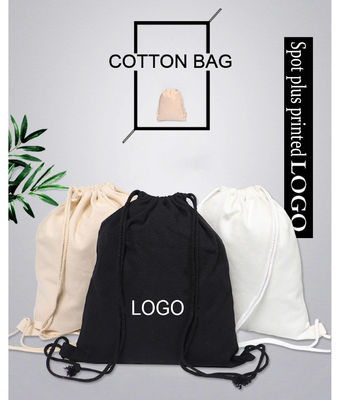 Logotipo personalizado de cordas de algodão cordas de algodão saco desportivo de cordas para roupas