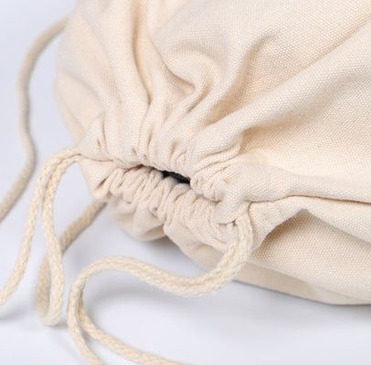 Logotipo personalizado de cordas de algodão cordas de algodão saco desportivo de cordas para roupas