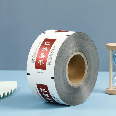 Exigências do cliente Espessura PE Laminado Folha de Alumínio Instant Tea Powder Stick Wrapper