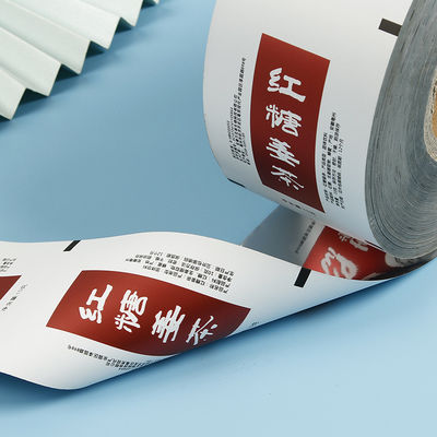 Exigências do cliente Espessura PE Laminado Folha de Alumínio Instant Tea Powder Stick Wrapper