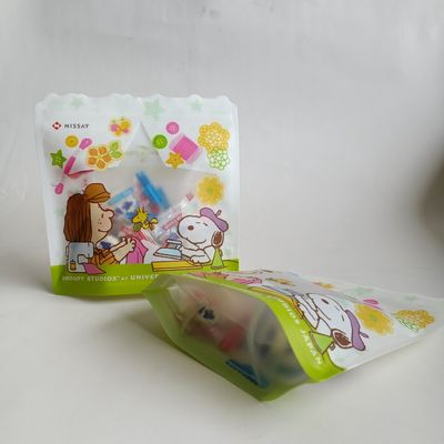 Material de qualidade alimentar Zip Lock Sacos de vedação térmica Stand Up Transparente Saco Embalagem de plástico