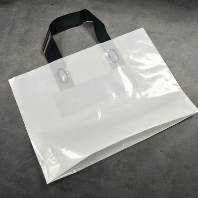 Produtos de tendência Logotipo personalizado Impressão PE Saco de compras de plástico com logotipo
