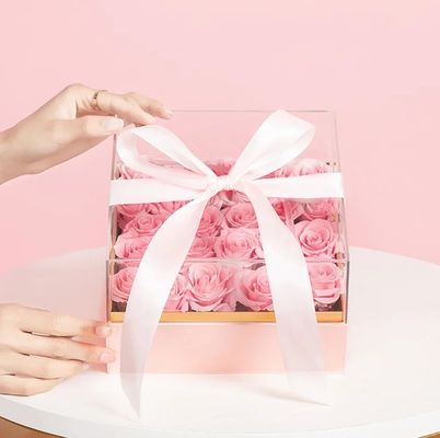 Dia dos Namorados e Dia da Mãe presente personalizado caixa de flores em forma de coração com caixas rígidas