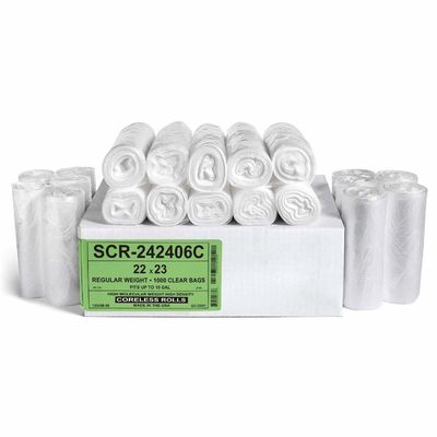 Resistência à tração Resistência à tração Saco de plástico pesado Pacote para lixo em cor branca