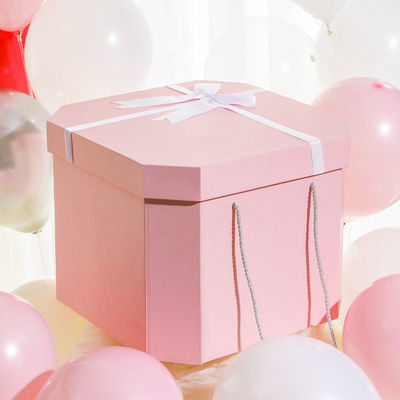 Caixinha de presente de aniversário caixa de embalagem caixa de papel presente para tamanho de logotipo personalizado