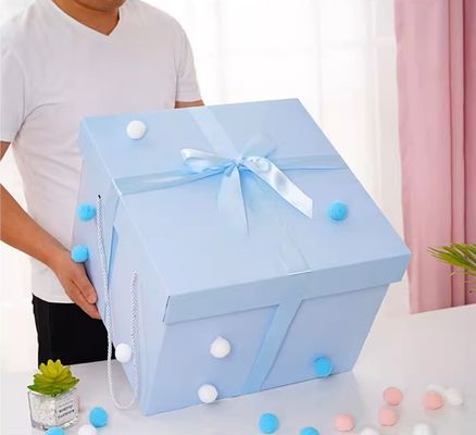 Customize End Boutique Luxury Caixa de presente de papel com tampa de fita para aniversário Natal
