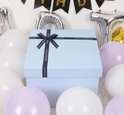 Customize End Boutique Luxury Caixa de presente de papel com tampa de fita para aniversário Natal