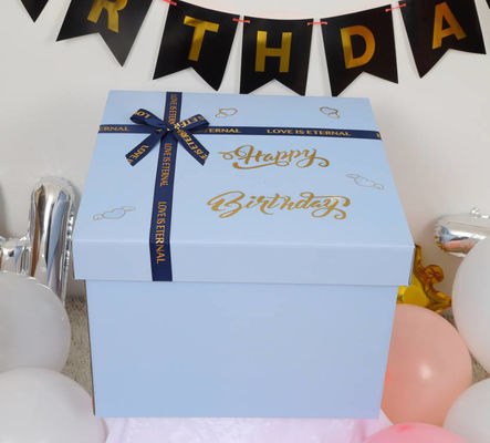 Customize End Boutique Luxury Caixa de presente de papel com tampa de fita para aniversário Natal
