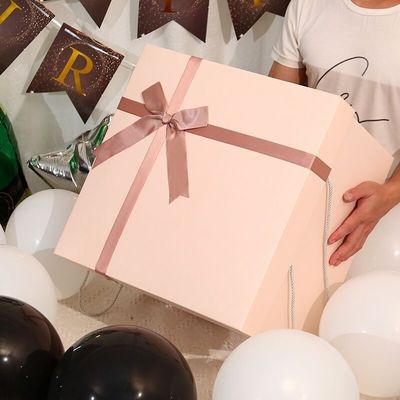 Customize End Boutique Luxury Caixa de presente de papel com tampa de fita para aniversário Natal
