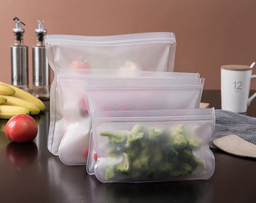 Sacos de plástico transparentes com fecho de fechadura para alimentos para embalagens em granel de Skittles biodegradáveis