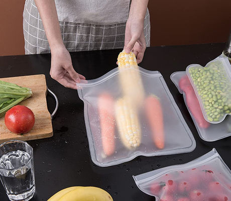 Sacos de plástico transparentes com fecho de fechadura para alimentos para embalagens em granel de Skittles biodegradáveis