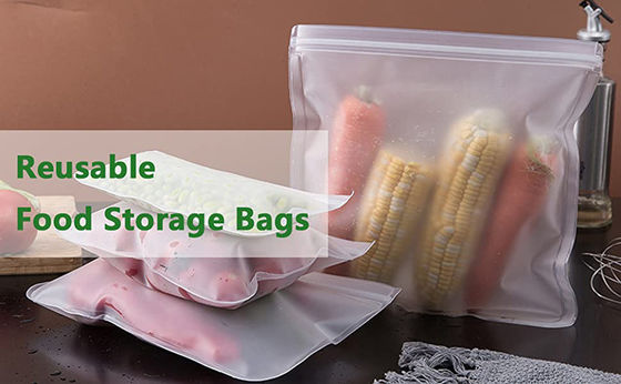 Sacos de plástico transparentes com fecho de fechadura para alimentos para embalagens em granel de Skittles biodegradáveis