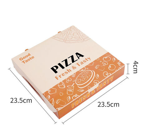 Materiais de pasta de madeira Palha de madeira Pacote personalizado de fast food para cachorro quente Frango frito francês e pizza