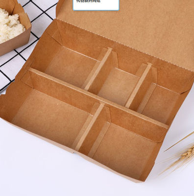 Embalagem japonesa de embalagem de mão-de-obra em papel impresso Container Tray para Sushi Food Slim
