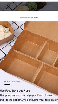 Embalagem japonesa de embalagem de mão-de-obra em papel impresso Container Tray para Sushi Food Slim