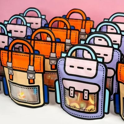 Bolsa de presente em plástico em forma de fechadura